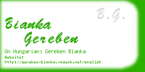 bianka gereben business card